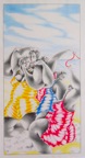 BORD DE MER-MAILLOTS DE BAIN .  N°6379 . Encre crayons de couleur 39x20cm